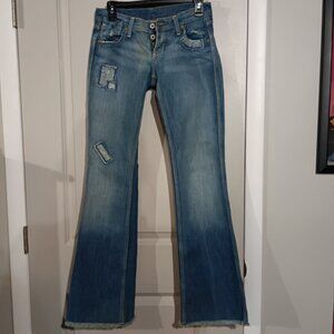 Women's No 67 Jeans Button Up 5 Pocket Whitney Patched Size 2